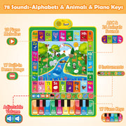 Baby Toys for 1 Year Old Gifts: 3 in 1 Alphabet Animal Piano Music Play Mat | Toddler Toys Age 1-3 Musical Toy 12-18 Months Babies Birthday Christmas Gift for Boys Girls 1 2 3 Year Old