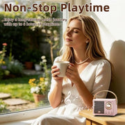Baolira Retro Bluetooth Speaker, Gifts for Teen Girls, Cute Room Decor | Mini Portable Speaker, Teen Girl Gifts, Birthday Gifts for Girls & Women, Tween Girls Trendy Stuff, Teen Girl Room Decor