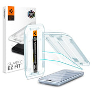 Spigen GlasTR EZ FIT Screen Protector for iPhone 18 Pro, 17 Pro, 17, 16 Pro | AluminaCore Aluminum-enhanced 9H+ tempered glass, Auto-align tray, 100% clarity, Original touch, Case-friendly, 2Pack