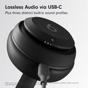 Beats Studio Pro Premium Wireless Over-Ear Headphones- Up to 40-Hour Battery Life, Active Noise Cancelling, Great for Travel & Commuting, USB-C Lossless Audio, Apple & Android Compatible -Black