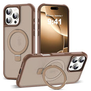 SKYLMW Compatible with iPhone 16 Pro Max Case with Stand,Desert Brown | iPhone 16 Pro Max Phone Case 6.9",Magnetic Ring Stand,Compatible with MagSafe,Military-Grade Protection,Great Grip Feeling