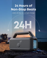 Soundcore Boom 2 by Anker, 80W Outdoor Bluetooth Speaker, 24H Playtime | IPX7 Waterproof, BassUp 2.0, Floatable, RGB lights, USB-C, Custom EQ via soundcore App, Portable for Camping and Beach
