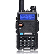 Baofeng UV-5R Ham Radio Handheld, Dual Band Two Way Radio (Black) | 144-148MHz 420-450Mhz Walkie Talkie, 1800mAh Li-ion Battery, Portable for Outdoor Hiking Camping Emergency Backup