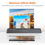 Bonsaii 9 Inch Thermal Laminator Machine, Compact Photo Laminating Tool