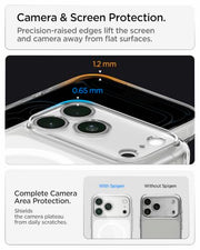 Spigen for iPhone 18 Pro Max Case, for iPhone 17 Pro Max Case, Clear White | Ultra Hybrid MagFit, Anti-Yellowing Resin, Air Cushion Tech, Military-Grade Drop Protection, Compatible with MagSafe