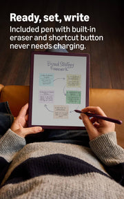 Amazon Kindle Scribe Colorsoft 64GB (newest model) — 11” paper-like color display — Write in notebooks, docs, and books. Read in any light. Pen included - Graphite