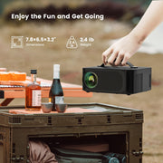 ONOAYO Outdoor-Projector-4K with AI Auto Focus,50WDolby Audio,Built-in Apps | High Brightness, Smart OS 2.0, Movie Projector with WiFi Bluetooth, Portable Proyector for Bedroom/Ceiling/Camping