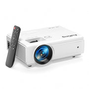 AuKing Projector, 2024 Upgraded Mini Projector, Full HD 1080P Home Theater Video Projector, Compatible with HDMI/USB/AV/Smartphone/TV Box/Laptop