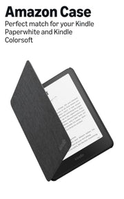 Amazon Kindle Paperwhite and Kindle Colorsoft Case, Lightweight and Water-Safe, Foldable Protective Cover - Fabric