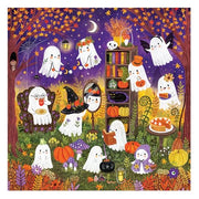 Mudpuppy - Ghostly Gathering 500 Piece Jigsaw Puzzle | Illustrated by Jenny Miriam Hughes, Halloween, For Adults, Family, and Kids, Recycled Paper, No Dust, Finished Size 20" x 20"