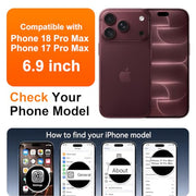 SPIDERCASE for iPhone 18 Pro Max Case/iPhone 17 Pro Max Case,Magnetic,Clear | [3 Stand Ways] Invisible Kickstand|Crystal Clear|Shockproof Slim Phone Case
