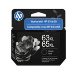 HP 63XL/65XL Black High-Yield Ink Cartridge (Replaces Both 63XL & 65XL) | Works with AMP; DeskJet 1100, 2100, 2600, 3600; Envy 4500, 5000; OfficeJet 3800, 4600, 5200 Series | B7RT5AN
