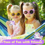 Unicorn Toys Camera for Kids Girls Age 3-8, Purple | Toddler Kids Digital Camera, Christmas Birthday Gifts for 3-8 Years Old Girl, 1080P HD Selfie Video Camera with 32GB SD Card