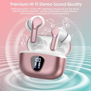 Wireless Earbuds, Bluetooth 5.4 Headphones HiFi Stereo, Bluetooth Earbuds