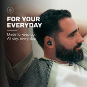 Raycon Everyday Bluetooth Wireless Earbuds with Microphone - Active Noise Cancelling, Sweat & Water-Resistant Earphones, Ear Buds Wireless Bluetooth (Black)