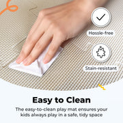 MioTetto Baby Play Mat, Soft Foam Floor Tiles for Kids. Adjustable Interlocking Foam Tiles, Fits with 50x50 Playpen Baby mat for Crawling & Development, Safe & Non-Toxic Playmat for Babies 6-12 Months