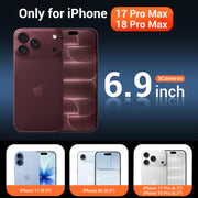Temdan for iPhone 18 Pro Max Case/iPhone 17 Pro Max Case Clear | Compatible with Magsafe, Screen Protector, Military-Grade Protection, Shockproof Slim Magnetic Phone Case,6.9"