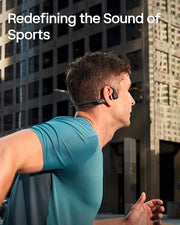 SHOKZ OpenRun Pro 2 Bone Conduction Bluetooth Sport Headphones, Black | Bundle with Reflective Strip；DualPitch premium sound；Open ear awareness; Smart Mic; IP55; 12H battery; Running/Cycling/Hiking
