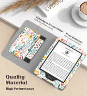 Moko Case for 6" Kindle (11th Generation,2024/2022), Flowers
