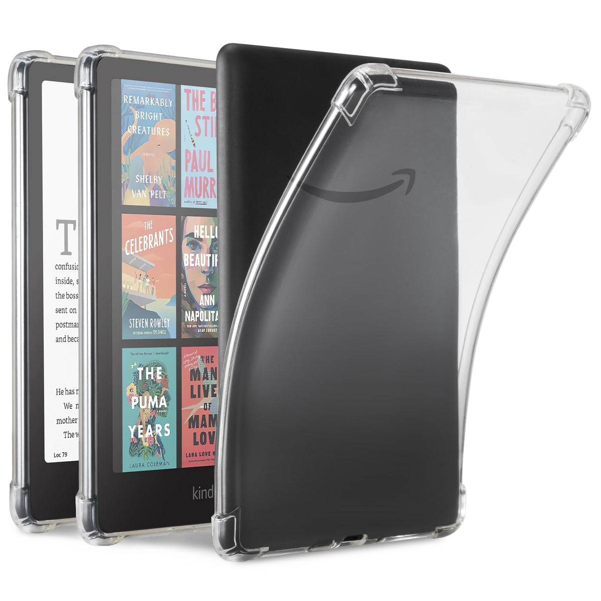 iDLEHANDS Clear Case for 7" Kindle Paperwhite 12th Gen & Kindle Colorsoft | Ultra Slim Soft TPU Transparent Cover & Lightweight, for All-New Kindle (2024 Released)