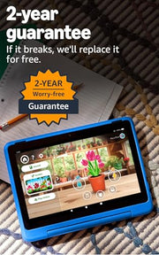Amazon Fire HD 10 Kids Pro tablet (newest model) ages 6-12. Bright 10.1" HD screen, includes ad-free content, robust parental controls, 13-hr battery and slim case for older kids, 32 GB, Nebula