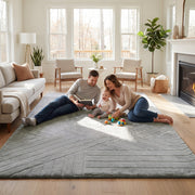 Diamond Weave Faux Fur Jacquard Plush Play Mat