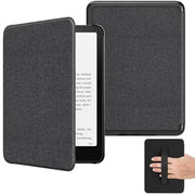 MoKo Case for 7" Kindle Paperwhite 12th Gen 2024 & Kindle Colorsoft, Black | for Signature Edition 2024, Lightweight Cover with Hand Strap, Auto Wake/Sleep