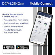 Brother DCP-L2640DW Wireless Compact Monochrome Multi-Function Printer, Copy, Scan, Duplex, Mobile Printing