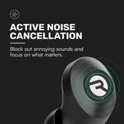 Raycon Everyday Bluetooth Wireless Earbuds with Microphone - Active Noise Cancelling, Sweat & Water-Resistant Earphones, Ear Buds Wireless Bluetooth (Black)