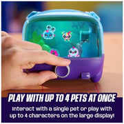 BITZEE Aquarium Interactive Fish Tank Toy & Digital Pet, Ages 5+ | Nurture 30 Virtual Fish, Reacts to Touch, Customize with LED Lights, Screen-Free Responsive Play, Birthday Gift for Kids