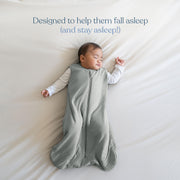 HALO Sleepsack Supersoft Wearable Blanket, Viscose Made from Bamboo, Sleeping Bag for Babies, 1.5 TOG, 6 – 12 Months, Medium, Calm Sage