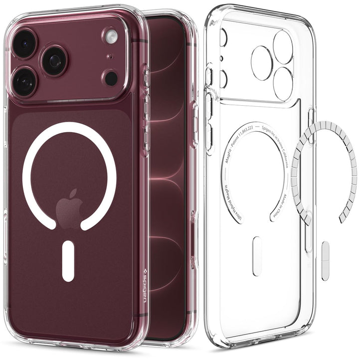 Spigen for iPhone 18 Pro Max Case, for iPhone 17 Pro Max Case, Clear White | Ultra Hybrid MagFit, Anti-Yellowing Resin, Air Cushion Tech, Military-Grade Drop Protection, Compatible with MagSafe