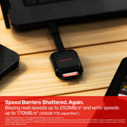 SanDisk 128GB Extreme PRO SD UHS-I Card, Up to 250MB/s Read and 120MB/s Write, 4K UHD, Full HD, U3, V30, SDSDXXJ-128G-GSCIN