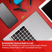 SANDISK 256B Extreme microSD Card + Adapter, Up to 245MB/s Read Speeds | UHS-I, V30, 5K & 4K UHD, U3, C10, A2, Up to 170MB/s Write Speeds, Ideal for Action Cams+Drones, Android- SDSQXH9-256G-GZ6MA