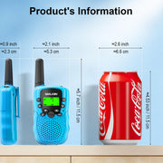 SANJOIN Walkie Talkies for Kids, Birthday Gifts for Girls 4 5 6 7+Years Old | 3 Miles Long Range, Clear Sound, 22 Channels 2 Way Radio to Camping Hiking Outdoor Games Toys for Girls Boys Ages 3-12