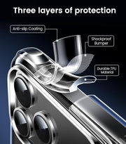 Mkeke for iPhone 18 Pro Case Clear [Not-Yellowing] | [Military-Grade Drop Protection] Shockproof Protective Phone Bumper 2026