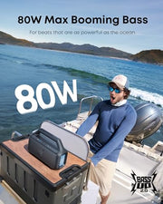 Soundcore Boom 2 by Anker, 80W Outdoor Bluetooth Speaker, 24H Playtime | IPX7 Waterproof, BassUp 2.0, Floatable, RGB lights, USB-C, Custom EQ via soundcore App, Portable for Camping and Beach