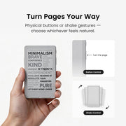 XTEINK X4 Classic Pocket eReader, Ultra-Light 68g & 4.9mm Thin,Reader Gifts | Ultra Thin 0.19" design, 4.3" E ink Paper-feel ,Dual Page Turn Button & Shake, Magnetic Pogo-pin attach,Extended Battery Life