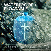 Ultimate Ears WONDERBOOM 4 Portable Waterproof Speaker - Blue | Balanced 360-Degree Sound and Bass, Dustproof, Floating, 131ft (40m) Range