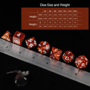 QMay 7 Sets Polyhedral Dice - 49 Pcs (7 X 7) DND Dice + 7 Drawstring Bags | 7 Colors D4 D6 D8 D10 D% D12 D20, Great for Dungeons&Dragons, MTG, Role Playing Table Games, Dice Goblins, RPG Players & DMs