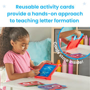 hand2mind Letter Tracing Sensory Pad, Fine Motor Activities, Ages 3+ | Handwriting Practice Kids, Letter Tracing Board, Toddler Writing Practice, Montessori Alphabet Toys, Preschool Learning Toys