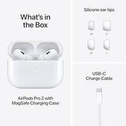 Apple AirPods Pro 2 Wireless Earbuds, Active Noise Cancellation, Hearing Aid Feature, Bluetooth Headphones, Transparency, Personalized Spatial Audio, High-Fidelity Sound, H2 Chip, USB-C Charging