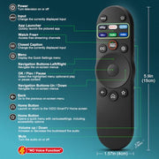 Universal Remote Control for Vizio Smart TV XRT270 XRT260 XRT140 XRT136 FHD 4K QLED UHD Smartcast Quantum Pro D/E/PX/P/M/V Series TV Remotes Replacement