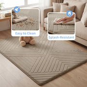 Diamond Weave Faux Fur Jacquard Plush Play Mat