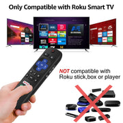 Gotellx 2 Pack Replacement Remote Controls for Roku TV | No Setup Required, for TCL/Hisense/Sharp/Philips/Onn/Element Roku TV (Not for Roku Stick,Box or Speaker)
