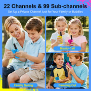 SANJOIN Walkie Talkies for Kids, Birthday Gifts for Girls 4 5 6 7+Years Old | 3 Miles Long Range, Clear Sound, 22 Channels 2 Way Radio to Camping Hiking Outdoor Games Toys for Girls Boys Ages 3-12