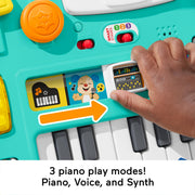 Fisher-Price Laugh & Learn Mix & Learn DJ Table | Musical Toy, 100+ Learning Songs & Phrases, 12 Activities, Fine & Gross Motor Skills, Baby & Toddler Ages 6+ Months