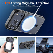 SUPFINE Magnetic for iPhone 18 Pro Max Case/17 Pro Max Case Black | With Screen Protector, Translucent Matte, Compatible with MagSafe, Military Grade Drop Proof, Rugged Shockproof Protective