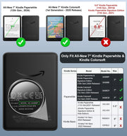 MoKo Magnetic Case for 7" Kindle Paperwhite 12th Gen& Colorsoft,Jade Green | Detachable,Ultra Clear Back, Scratch-Proof, Light Shell Cover, Auto Wake/Sleep,for Kindle Paperwhite& Colorsof 2024/2025
