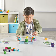hand2mind Numberblocks 1-10 MathLink Cubes Activity Set, Ages 3+ | Linking Cubes, Numberblocks Activity Set, Preschool and Kindergarten Learning Activities, For Kids Ages 3, 4, 5, 6, 7